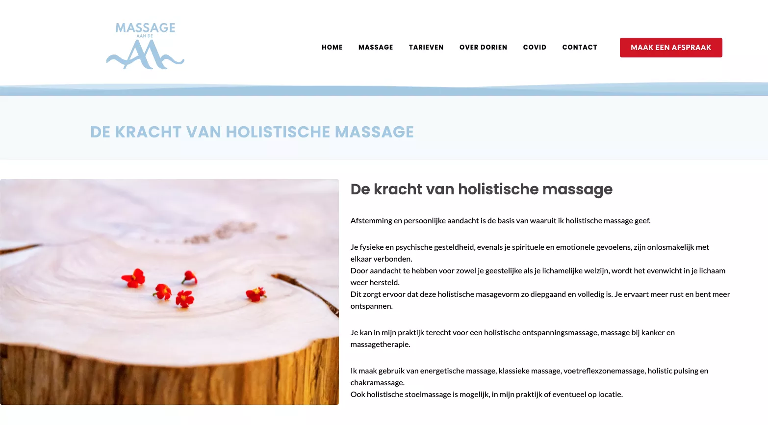 Website Massage Aan De Aa