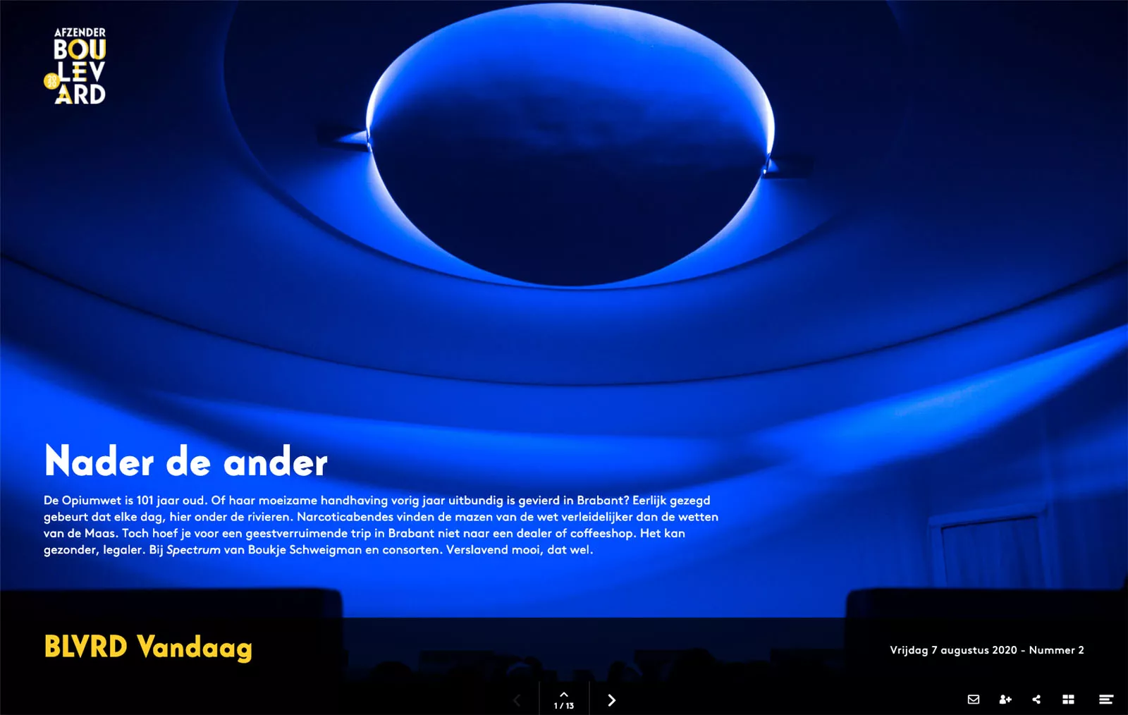 Online Magazine voor Theaterfestival Boulevard